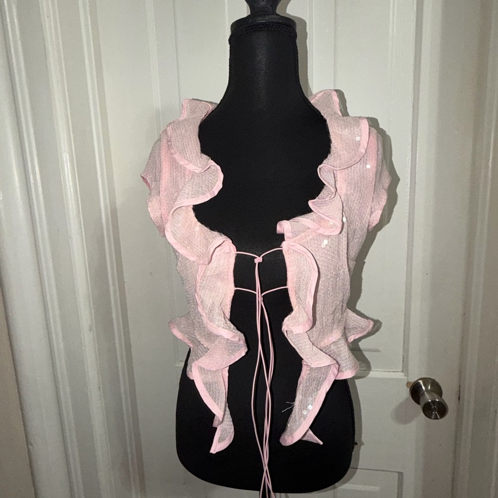 NWT Women's Musera size small Layering Top, crop‎ top, wrap, dance top